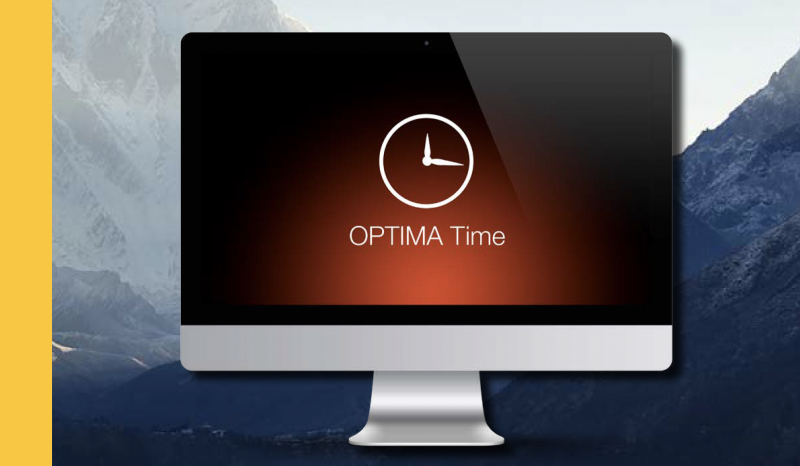Module de gestion du temps Optima Time, la pointeuse sécurisée et connectée.