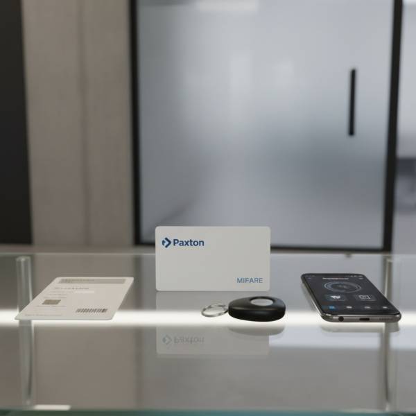 Contrôle d'accès sans fil et intelligent avec lecteur de badges ou de cartes intégré dans une poignée élégante – Net2 PaxLock