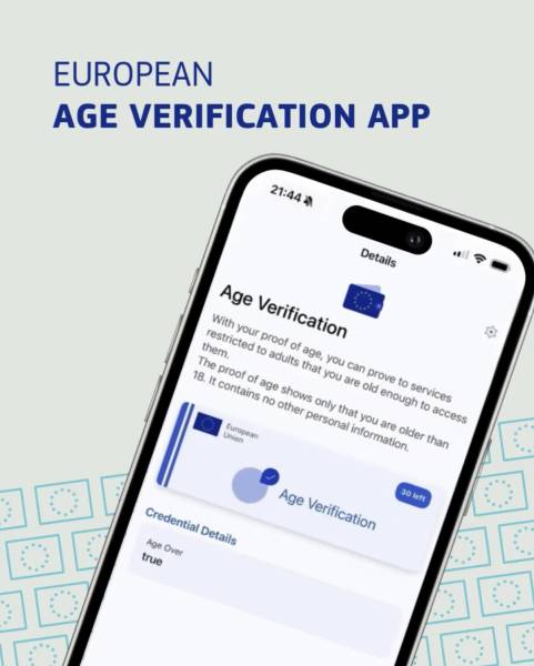 Commission européenne : interface officielle de l’application européenne de vérification d’âge, avril 2026
