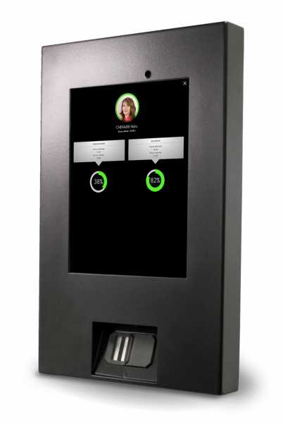 Module de gestion du temps Optima Time, la pointeuse sécurisée et connectée.